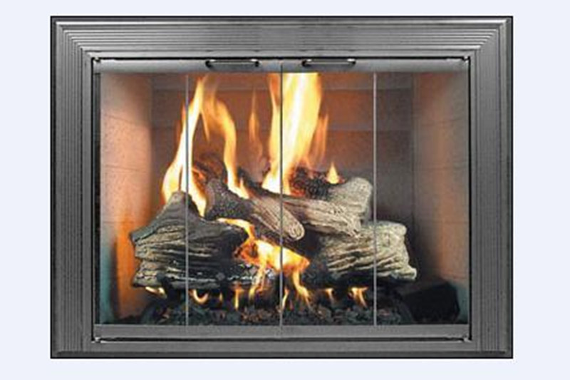 Glass-ceramic for fireplace